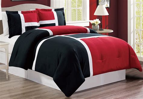 red and black twin bedding|red white and blue blanket.